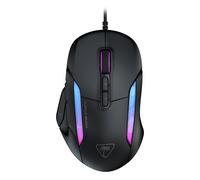 Turtle Beach Kone II: ratón con Cable ergonómico RGB para Juegos, Sensor óptico de 26 000 PPP, interruptores ópticos de 100 Millones de clics, Negro Ceniza