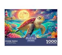 Turtle Beach Puzzle para Adultos Desafío Multicolor De Alta Complejidad - El Regalo Navideño Ideal para Un Público Amplio: Mujeres, Hombres, Adultos Y Niños 14+ 38x26cm/1000pcs
