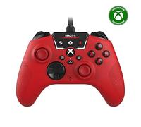 Turtle Beach React-R Rojo Controlador de Juegos con Cable, Controles de Audio, Botones Mapeables y Empuñaduras Texturizadas para Xbox Series X|S, Xbox One y PC [Con Licencia Oficial para Xbox]
