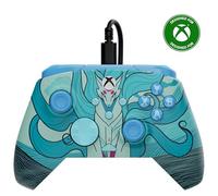 Turtle Beach Rematch Advanced Brillo Blue Kitsune Mando de juego con cable. Con licencia para Xbox con botones reemplazables, gatillos ultracortos y controles de Audio