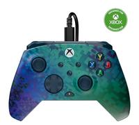 Turtle Beach Rematch Advanced Glitch Green Mando de juego con cable - Con licencia para Xbox con botones reemplazables, gatillos ultracortos y controles de Audio