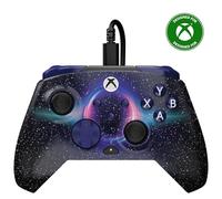 Turtle Beach Rematch Advanced Lenticular Dark Cosmos Mando de juego con cable. Con licencia para Xbox con botones reemplazables, gatillos ultracortos y controles de Audio