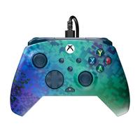 Turtle Beach Rematch Advanced Mando para juegos con cable para XBOX & PC | Verde Glitch, XBOX Series X|S, XBOX One, PC, 2 bot. reasignables, gatillo Hall-Effect, control audio, mic c/silenciado, ergo.