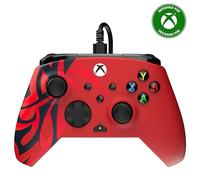 Turtle Beach Rematch Advanced Spirit Red Mando de juego con cable - Con licencia para Xbox con botones reemplazables, gatillos ultracortos y controles de Audio