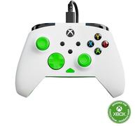 Turtle Beach Rematch Core Blanco/Verde - Mando con cable - Con licencia para Xbox Series XS, Xbox One y PC - Botones de audio, motores de vibración y disparadores de pulso, cable de 3 m