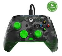 Turtle Beach Rematch Core Camo Negro/Verde - Gamepad con cable - Con licencia para Xbox Series XS, Xbox One y PC - Botones de audio, motores de vibración y disparadores de pulso, cable de 3 m
