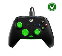 Turtle Beach Rematch Core Negro/Verde - Mando con Cable - con Licencia para Xbox Series XS, Xbox One y PC - Botones de Audio, Motores de vibración y disparadores de Pulso, Cable de 3 m