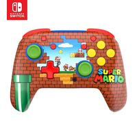 Turtle Beach Rematch draadloze controller: Mario Bricks Nintendo Switch 2 | Nintendo Switch Lite, OLED, ‘Image Shifting’-ontwerp, batterij oplaadb. (40 uur), 2 toewijsbare knoppen, Mario Bricks Reveal