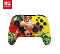 Turtle Beach Rematch Mando de juego inalámbrico para Nintendo Switch 2 | Donkey Kong Jungle, con licencia oficial para Nintendo Switch 2, sticks TMR, batería recargable