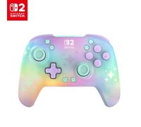 Turtle Beach Rematch Mando de juego inalámbrico para Nintendo Switch 2 | Starry Dream, con licencia oficial para Nintendo Switch 2, sticks TMR, batería recargable