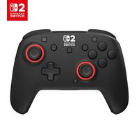 Turtle Beach Rematch Mando inalámbrico, Nintendo Switch 2, Lite | Negro/rojo, Nintendo Switch OLED, palancas TMR, bat. recargable 40 h, 2 botones traseros asignables, controles de movimiento