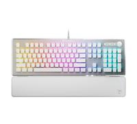 Turtle Beach Vulcan II - Full-Size PC Gaming Keyboard, Titan II Mechanical Switches, Customizable RGB Illuminated Keys, Detachable Palm Rest, Media Controls, Aluminum Top Plate, Numpad - White