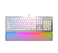 Turtle Beach Vulcan II Max - Teclado óptico mecánico para juegos de PC, teclas iluminadas RGB personalizables y reposamanos, teclas inteligentes, interruptores lineales suaves Titan II, durabilidad de