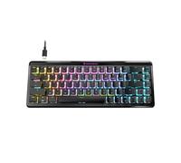Turtle Beach Vulcan II Mini Air Teclado inalámbrico óptico-mecánico para juegos (65%), iluminación RGB personalizable, cable desmontable, llaves inteligentes, placa de aluminio, negro