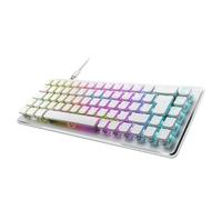 Turtle Beach Vulcan II Mini Air Teclado inalámbrico óptico-mecánico para juegos (65%), iluminación RGB personalizable, cable desmontable, llaves inteligentes, placa de aluminio, blanco