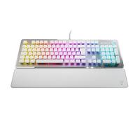 Turtle Beach Vulcan II - Teclado Gaming PC, interruptores mecánicos Titan II, Teclas retroiluminadas RGB Personalizables, Reposapiés Desmontable, Blanco