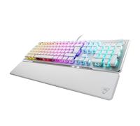 Turtle Beach Vulcan II - Teclado Gaming PC, interruptores mecánicos Titan II, Teclas retroiluminadas RGB Personalizables, Reposapiés Desmontable, Blanco