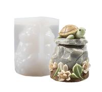 Turtle Candle Mold - Silicone Cute Turtle Casting Mold Flexible Easy Demolding | Durable Craft Tool For Soap, Plaster, Flowerpots, Vases, Home Decoration, Indoor Crafts, Creative Gifting