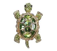 Turtle Car Air Freshener, Auto Vent Freshener, Cute Animal Car Accessory, Crystal Rhinestone Clips, Funny Decorations, Refreshing Scent, 2.5 Inch, Green, 1 Piece, Easy Installation