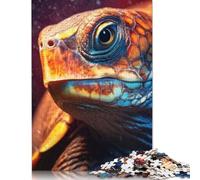 Turtle Closeup Face Rompecabezas Imposible,desafío para Adultos Juego Educativo 1000 Piezas Obra De Arte De Juego De para Adultos Y Niños A Partir De 12 Años 1000pcs (75x50cm)
