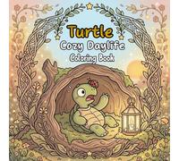 Turtle Cozy Daylife: Turtle Coloring Book With 50 Relaxing Pages Featuring Adorable Sea Animals And Tropical Beach Scenes. Perfect For Kids, Teens, ... Relief. (Animal Cozy Daylife Coloring Book)