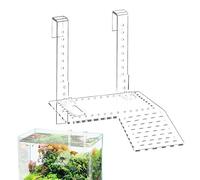 Turtle Dock - Base acrílica de 7 pulgadas para el sol, plataforma de descanso ajustable y transparente para tortugas, base de hábitat para interiores, dormitorio, oficina, apartamento, sala de estar