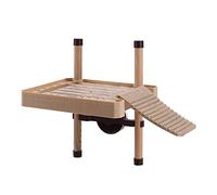 Turtle Dock Plataforma Isla de natación para tortugas, reptiles, tortugas, muelle de tortuga, plataforma para tomar el sol, plataforma de escalada flotante (20,5 x 16,7 cm)