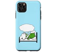 Turtle Dreaming Bubble Sleeping Hat Bed Good Canred Night Fun Carcasa para iPhone 11 Pro MAX