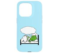 Turtle Dreaming Bubble Sleeping Hat Bed Good Canred Night Fun Carcasa para iPhone 15 Pro