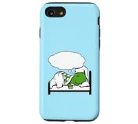 Turtle Dreaming Bubble Sleeping Hat Bed Good Canred Night Fun Carcasa para iPhone SE (2020) / 7/8