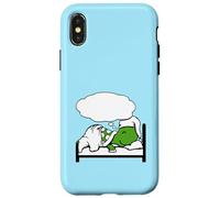 Turtle Dreaming Bubble Sleeping Hat Bed Good Canred Night Fun Carcasa para iPhone X/XS
