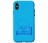 Turtle Dreaming Bubble Sleeping Hat Bed Good Canred Night Fun Carcasa para iPhone X/XS