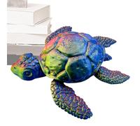 Turtle Fidget Toy, Articulated 3D Printed Turtles Sculpture, 11.5x9.7cm/4.53x3.82 Inches Interactive Animal Figurine for Desk Play, Stress Relief, Compact Home Decor for Boys Girls Adults