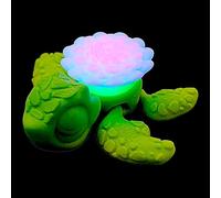 Turtle Figurines, Glow in The Dark 3D Printed Turtle, Articulated Fidget Animal Figures, Stress Relief Desk Toy, Unique Home Decoration, Birthday Gift for Adults, 7x8x3cm