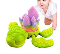 Turtle Figurines, Glow in The Dark 3D Printed Turtle, Articulated Fidget Animal Figures, Stress Relief Desk Toy, Unique Home Decoration, Birthday Gift for Adults, 7x8x3cm