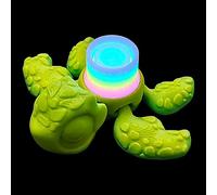 Turtle Figurines, Glow in The Dark 3D Printed Turtle, Articulated Fidget Animal Figures, Stress Relief Desk Toy, Unique Home Decoration, Birthday Gift for Adults, 7x8x3cm