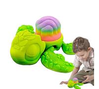 Turtle Figurines, Glow in The Dark 3D Printed Turtle, Articulated Fidget Animal Figures, Toys for Adults, Men, Women, Birthday Desk Decor, Home Decoration, Party Favors