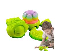 Turtle Figurines, Glow in The Dark 3D Printed Turtle, Articulated Fidget Animal Toys, Ideal for Adults, Men, Women, Birthday, Home Decorations, 2.76x3.15x1.18 Inches