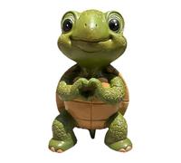Turtle Garden Statue, Lawn Turtles, 3,94 x 2,56 x 2,36 pulgadas, figuras de tortuga de resina pintada a mano con detalles realistas, adornos de patio resistentes a la intemperie para porche, patio