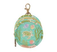 Turtle Green Sea Baby Boy - Soporte para chupete con cremallera y clip, monedero, bolsa de almacenamiento para objetos pequeños