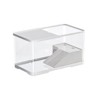 Turtle Habitat, Landscaping Turtle Tank, Reptile Tank with Basking, Aquatic Tortoise Aquarium, Small Household Aquarium, Tortoise Tank for Small Reptiles, Aquatic Turtle and Hermit Cangrejos