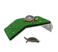 Turtle Habitat Plataforma Para Tomar El Sol Para Tortugas Con Ventosa Oso De Hasta 2 Kg Escalera Para Subir Tortugas De Resina Terraza De Descanso Accesorios Para Tanque De Tortugas Para Rana Reptil