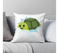 Turtle In Your Walls Here's Johnny - Funda de almohada cuadrada de poliéster y lino y terciopelo, estampada, decoración para el hogar