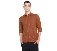 Turtle Khadi - Camisa casual de manga completa para hombre, color marrón, Blanco roto, 54