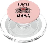 Turtle Mama Red Eared Slider Turtle Mama Día de la Madre PopSockets PopGrip para MagSafe