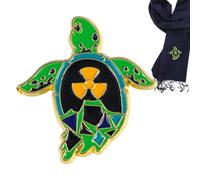 Turtle Pins, Animal Brooch for Protection, Alloy Sea Turtle Lapel Pins, Novelty Pin for Collar and Backpack, and Eco-Friendly Gift for Lovers, 3x3 cm