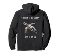 Turtle Planet Over Profits Sudadera con Capucha