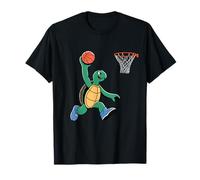 Turtle Playing Sports Wild Animal Turtles Basketball Camiseta