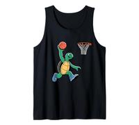 Turtle Playing Sports Wild Animal Turtles Basketball Camiseta sin Mangas