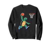 Turtle Playing Sports Wild Animal Turtles Basketball Sudadera